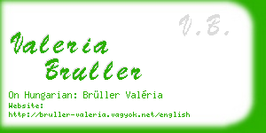 valeria bruller business card