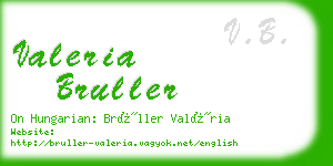 valeria bruller business card